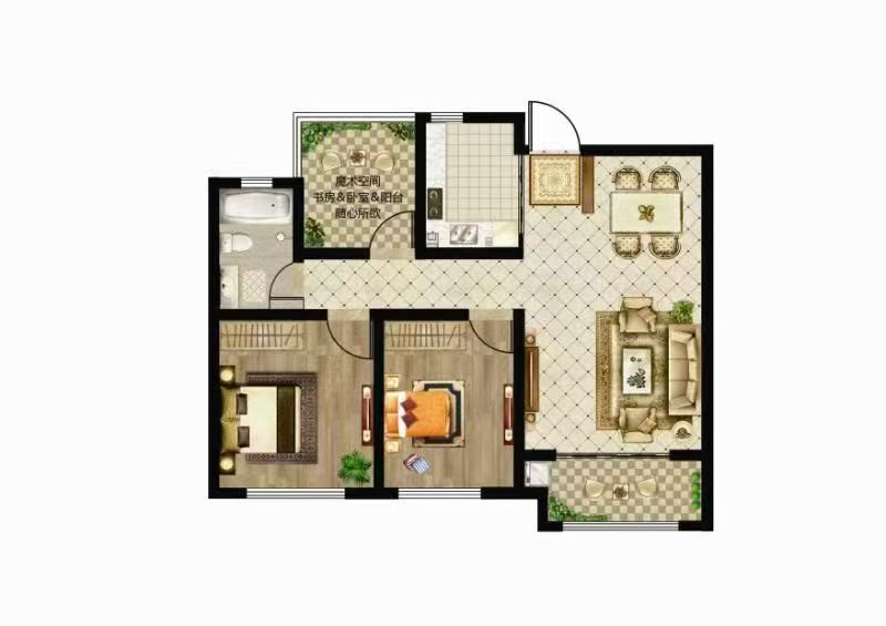 2-东城御园3室一楼带小院 60万元